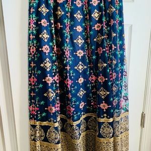 Vibrant Maxi Length Skirt…Flowing…Size L…Made in India